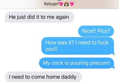 gibby666:Well @ddygrl had a date last night with the guy from the bar the other day (the phone number guy). They really hit it off! He fucked her for over an hour and filled her pussy twice! When I picked her up from his place the smell of sex on her