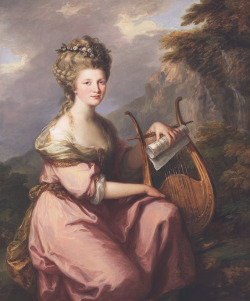 Portrait of Sarah Harrop (Mrs. Bates) as a Muse by Angelica Kauffmann, c. 1780-1781