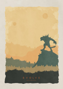 theomeganerd:  Evolve Retro Poster by LandLCreations