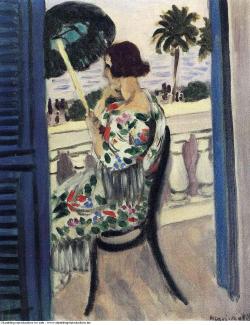 oilpainting-reproduction:    Henri Matisse » Woman holding umbrella