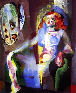 bofransson:  Cubist Seated Nude Arthur B. Carles - circa 1931