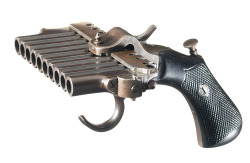 peashooter85:  Rare ten shot Jarre doube action harmonica pistol,