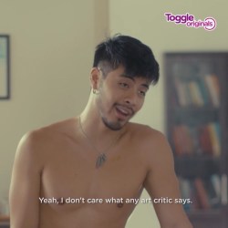 “Why are you always shirtless?“ Click here to watch