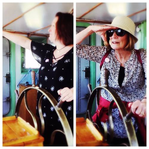 <p>Listen. It’s perfectly ok to behave like tourists when 1. You are one. 2. You’re never going to see any of these people again. 3. You could totally have helmed this boat. #stockholm #motherdaughterroadtrip #tourists #CaptainsMegandMur (at Stockholm, Sweden)</p>