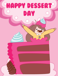 cartoonhangover:  Happy Dessert Day! ….you took too long now