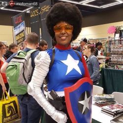 theblerdgurl:  Awesome Misty Knight #cosplay at #ECCC ———————-