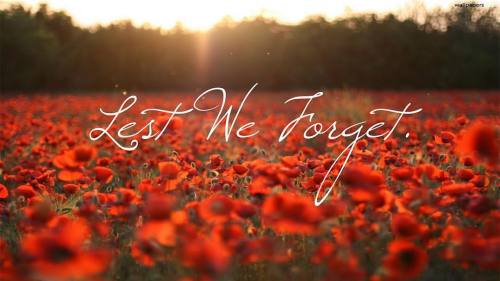 Remembrance Day…. Lest we forget….