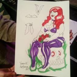 Here’s a drawing of Kristi Lyn from Dr. Sketchy’s