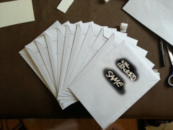 These are 11 envelopes that I sent away just now for the giveaway.