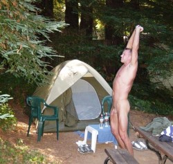 natureandnudity:  lettucetryagain:  heartlandnaturists:  Nude camping is awesome! Â Thereâ€™s nothing like getting to your campsite, stripping down, and being nude in the great outdoors for days at a time. Â Skinny dipping in a creek/river, exploring