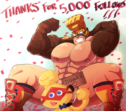 thewildwolfy:  To celebrate my 5k followers milestone on Twitter!