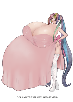 ofamightdivine:  Hyperpreg-tan! Commissioned by the Chounyuu