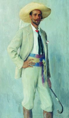 Nikolay Bogdanov-Belsky Portrait of A.Gorchakov 1904