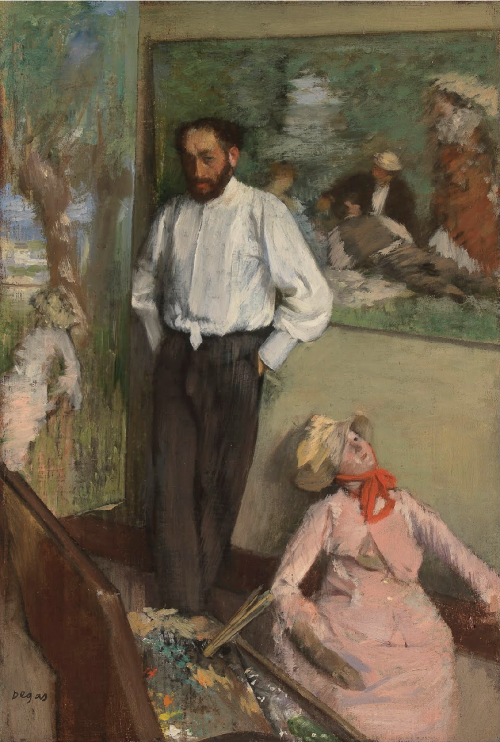 desimonewayland: Edgar Degas Portrait of Henri Michel-Lévy c.