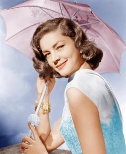 kitt-noir:  Lauren Bacall Lauren Bacall in a promotional still