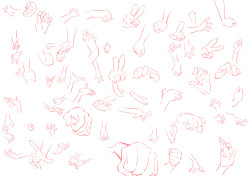 rafchu:   Hands studies.Because hands are bitches to draw.  