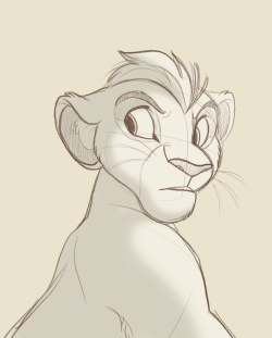 kitchikishangout:  Doodled up a REALLY quick Kion before bed
