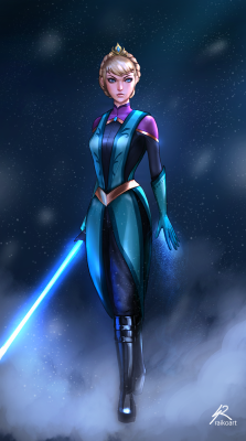 raikoart:  Jedi!Elsa.   Twitter - deviantArt - Facebook    LET