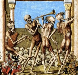 blackpaint20:  Dance Macabre by Niklaus Manuel ca.1516-1519 