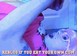 cockdrunk:  Which of you sissies likes to feed herself? cockdrunk.tumblr.com | @sissycaps