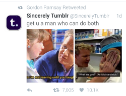 solonghelena:  Gordon Ramsay retweeted this and I can’t fucking