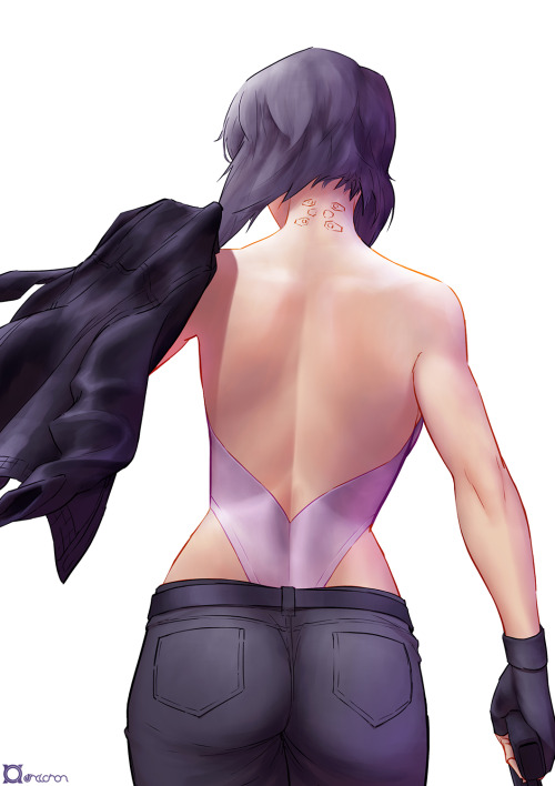 dummy-dot-exe:    Back - Major Kusanagi by orihalchon