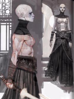 alwaysstarwars:  Stunning concept art for a female Sith by Dermot
