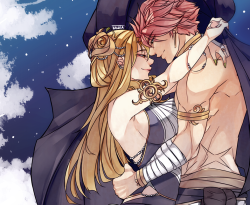 lapoin:  [ Nalu - Winters Night ]My AU of Natsu and Lucy as a