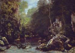 artist-courbet: Landscape near Puits Noir, near Ornans, Gustave