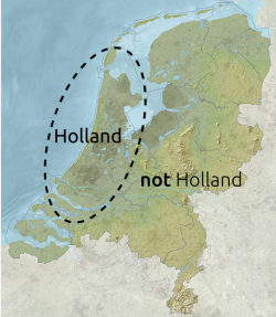 Holland is the most populated and culturally dominant part of