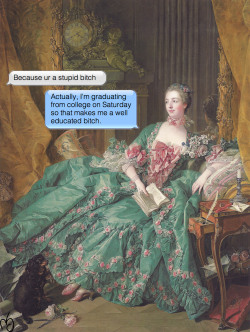 ifpaintingscouldtext:  Francois Boucher | Madame de Pompadour