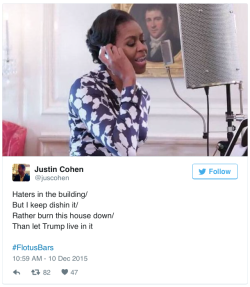 micdotcom:  What, did you think the FLOTUS rap wouldn’t become