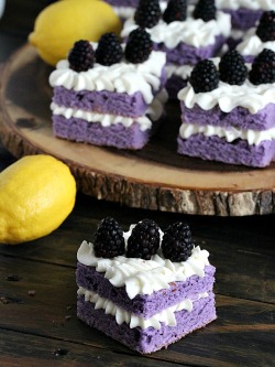 foody-goody:  VANILLA PURPLE CAKE WITH LEMON BUTTERCREAM RECIPE: http://peasandpeonies.com/2015/12/vanilla-purple-cake-with-lemon-buttercream/
