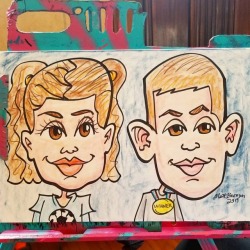 Caricature done today at the Melrose Arts Festival!   . . . .