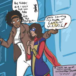 Kamala finally gets to meet her hero, CAPTAIN MARVEL!!! Kind