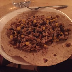 caitlinschaos:  Dinner this evening — a Mexican brown rice,