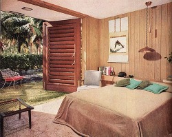 theniftyfifties:  1950s contemporary bedroom design. 