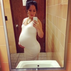 preg56i:  White Dress 