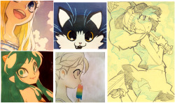 galoupop:Mix of different post-it drawings.