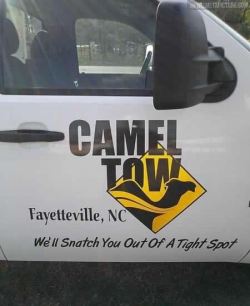 arewehavingpunyet:  Camel Tow - A towing company spotted by Terry