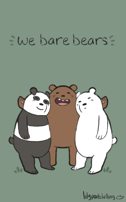 lilypadslulling:  We Bare Bears :3c 
