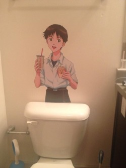 attackonpizzahut:  this is in my friends bathroom  What if you