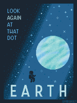 sp8cebit: EARTH Space Tourism/Travel Poster “Look again at