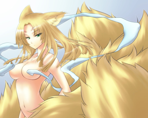 angelic-kitsune:  HentaiKitty’s 28th B-Day Present Pt ½ Kitsunemimi and it looks like a futa kitsune snuck in there 