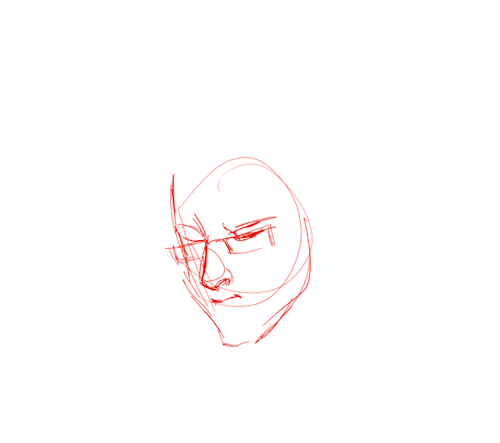woosome:  sketch sketch sketch, late-night expression-studies~