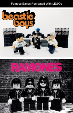 tastefullyoffensive:  Famous Bands Recreated With LEGOs by Adly