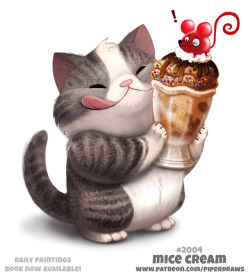 cryptid-creations:  Daily Paint 2004# Mice Cream Daily Book and
