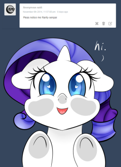 askfillyrarity:  Noticed.  x3