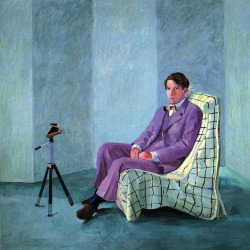 David Hockney (British, b. 1937), Peter Schlesinger with Polaroid
