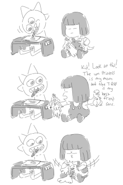 givememountaindew:  More Lil’ Frisk comics Lord forgive me